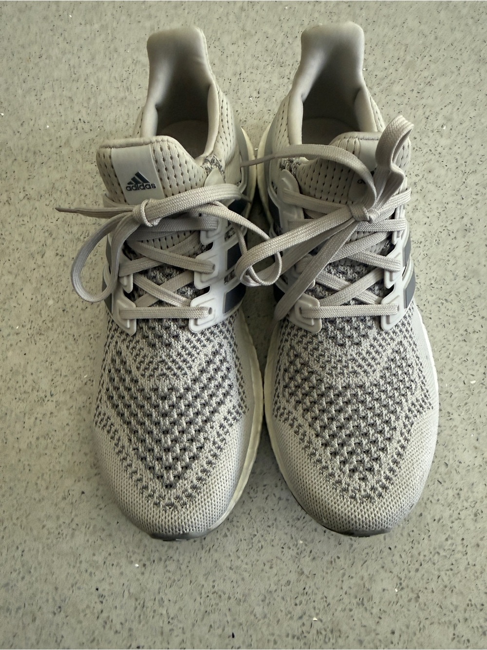 adidas Ultra Boost Grey Knit Running Sneakers Grey size 7.5 - Picture 7 of 10